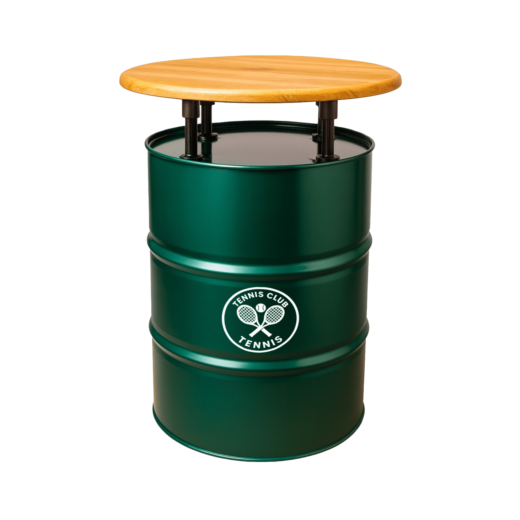 Stellar mange-debout personnalisable en baril métal