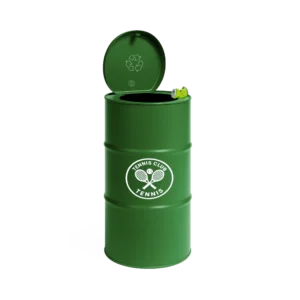 Nova poubelle en baril métal personnalisable pour club